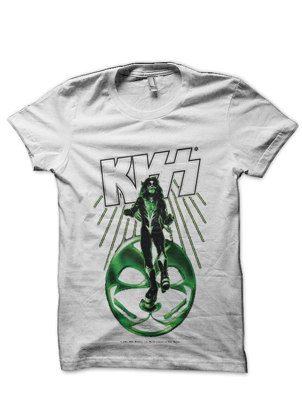 Kiss Band White T-Shirt Style002