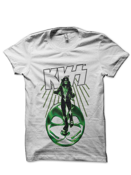 Kiss Band White T-Shirt Style002