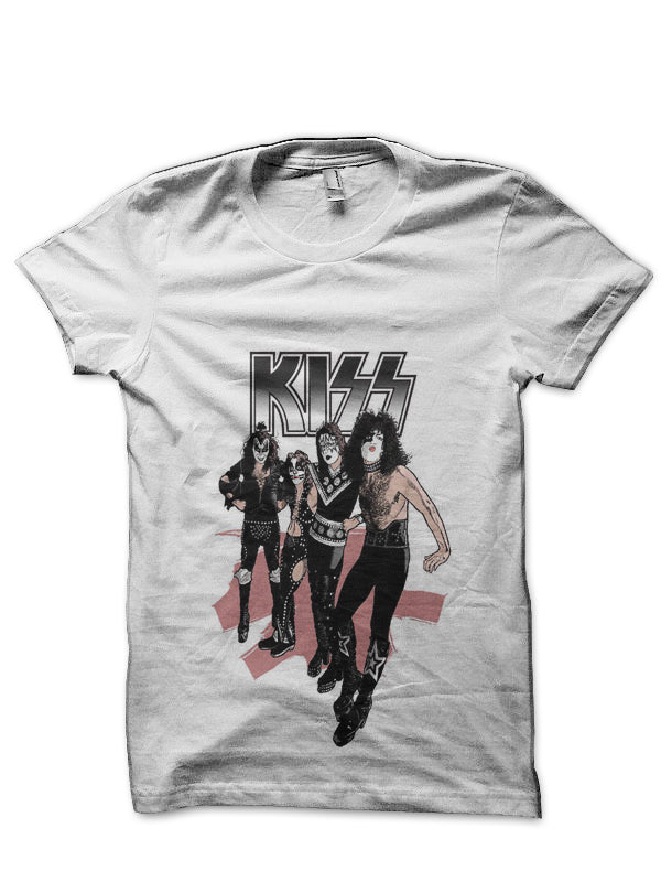Kiss Band White T-Shirt