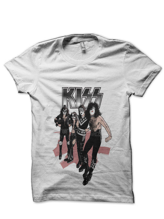 Kiss Band White T-Shirt