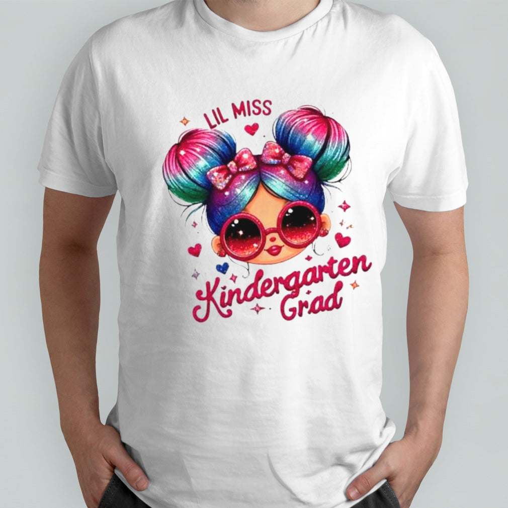 Lil Miss Kindergarten Grad Graduation Last Day Kindergarten Shirt