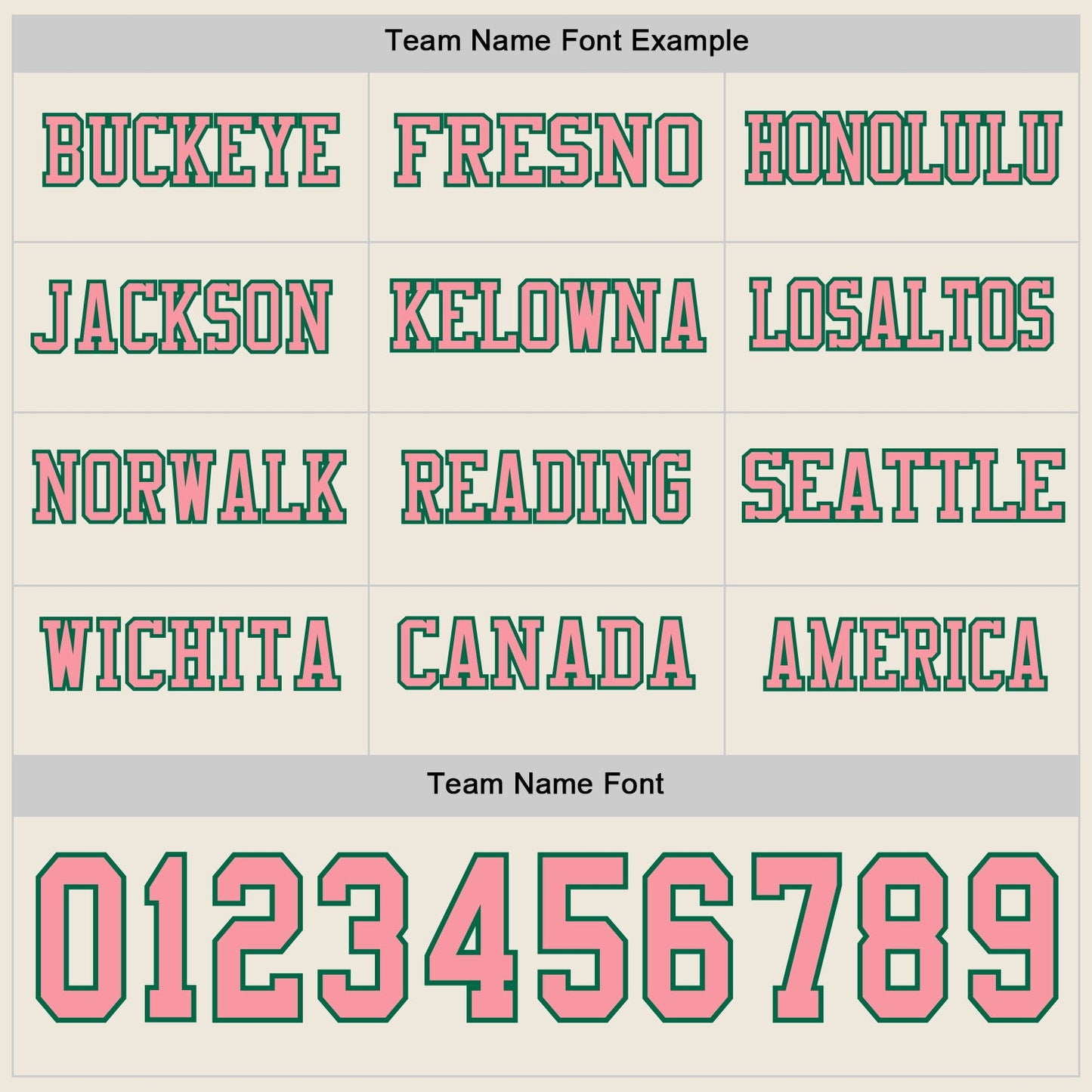 Custom Cream Medium Pink-Kelly Green Long Sleeve Authentic Football Jersey