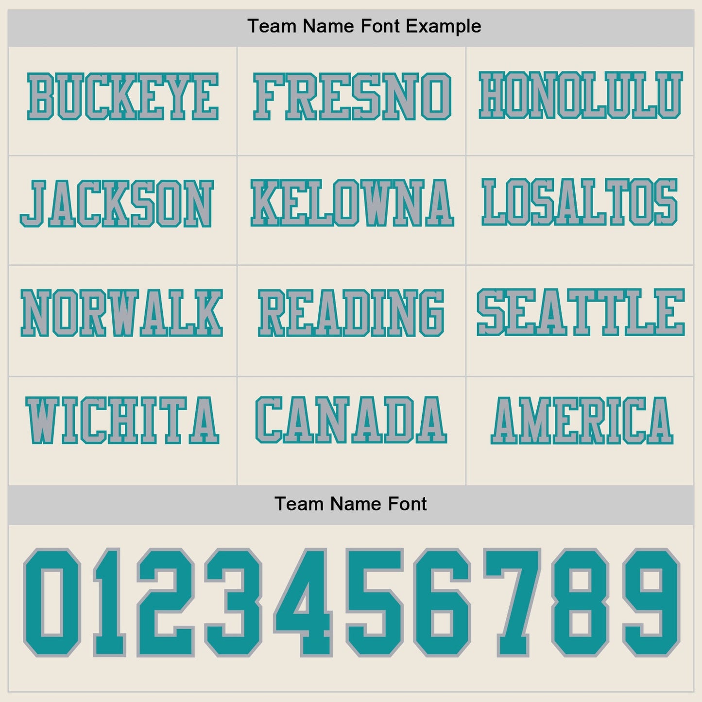 Custom Cream Teal-Gray Long Sleeve Authentic Football Jersey