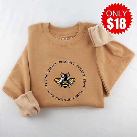 Embroidered Kind Words Are Like Honey Sweatshirt - 18