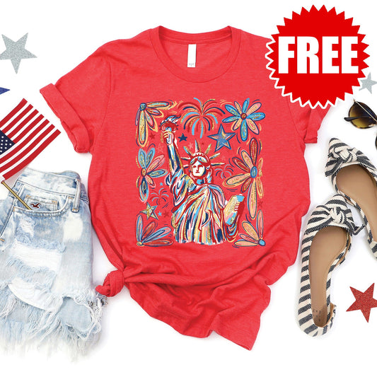 Liberty Tee - Heather Red - 0