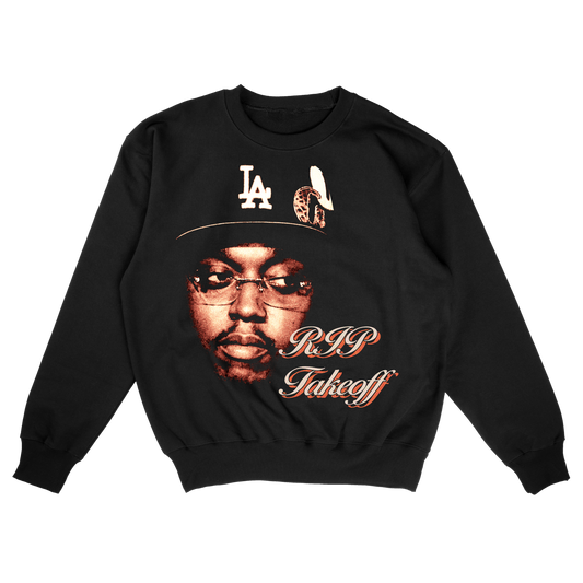 Takeoff Graphic Sweatshirt – RIP Tribute Pullover – Vintage Hip Hop Rap Shirt – Rare Music Fan Streetwear