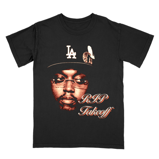 Takeoff Graphic T-Shirt – RIP Tribute Tee – Vintage Hip Hop Rap Shirt – Rare Music Fan T-Shirt