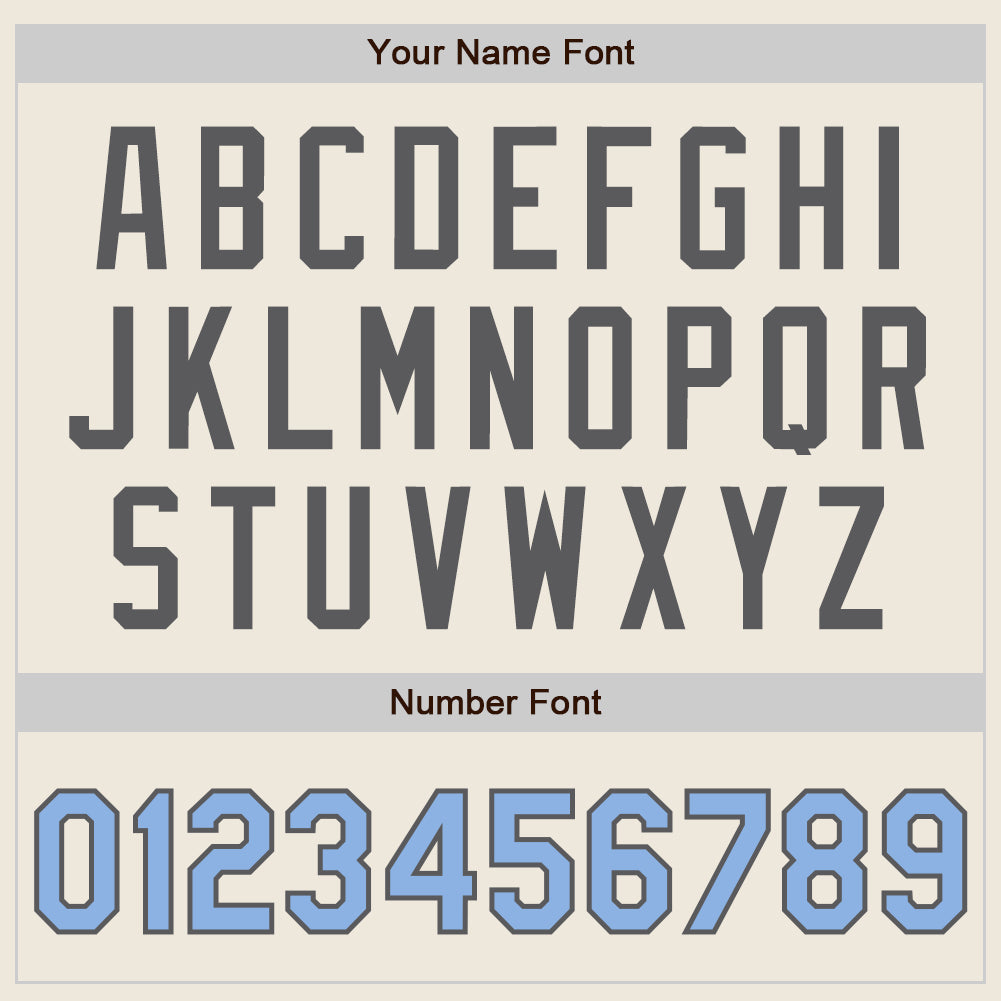 Custom Cream Light Blue-Steel Gray Authentic Raglan Sleeves Baseball Jersey