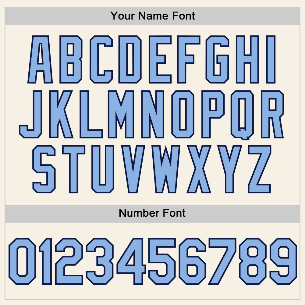 Custom Cream Light Blue-Navy Authentic Sleeveless Baseball Jersey