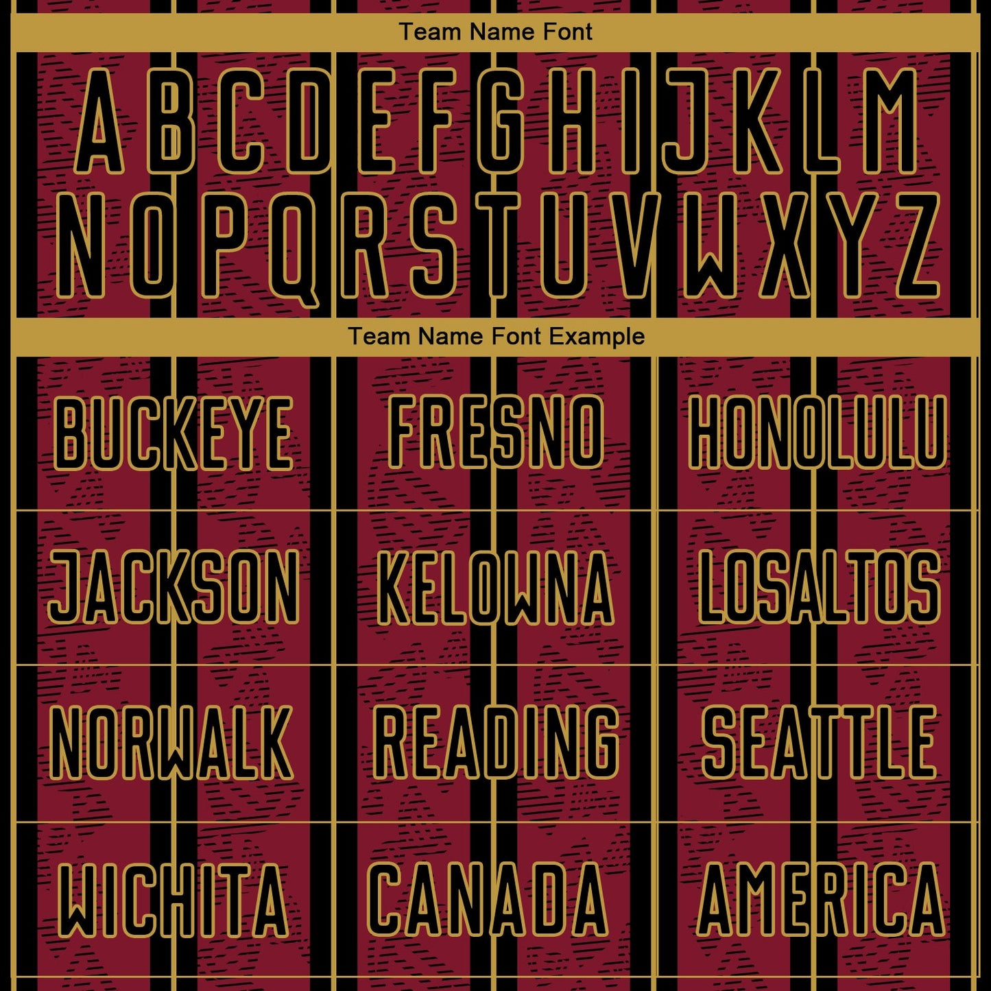 Custom Crimson Black-Old Gold Stripe Line Sublimation Soccer Uniform Jersey