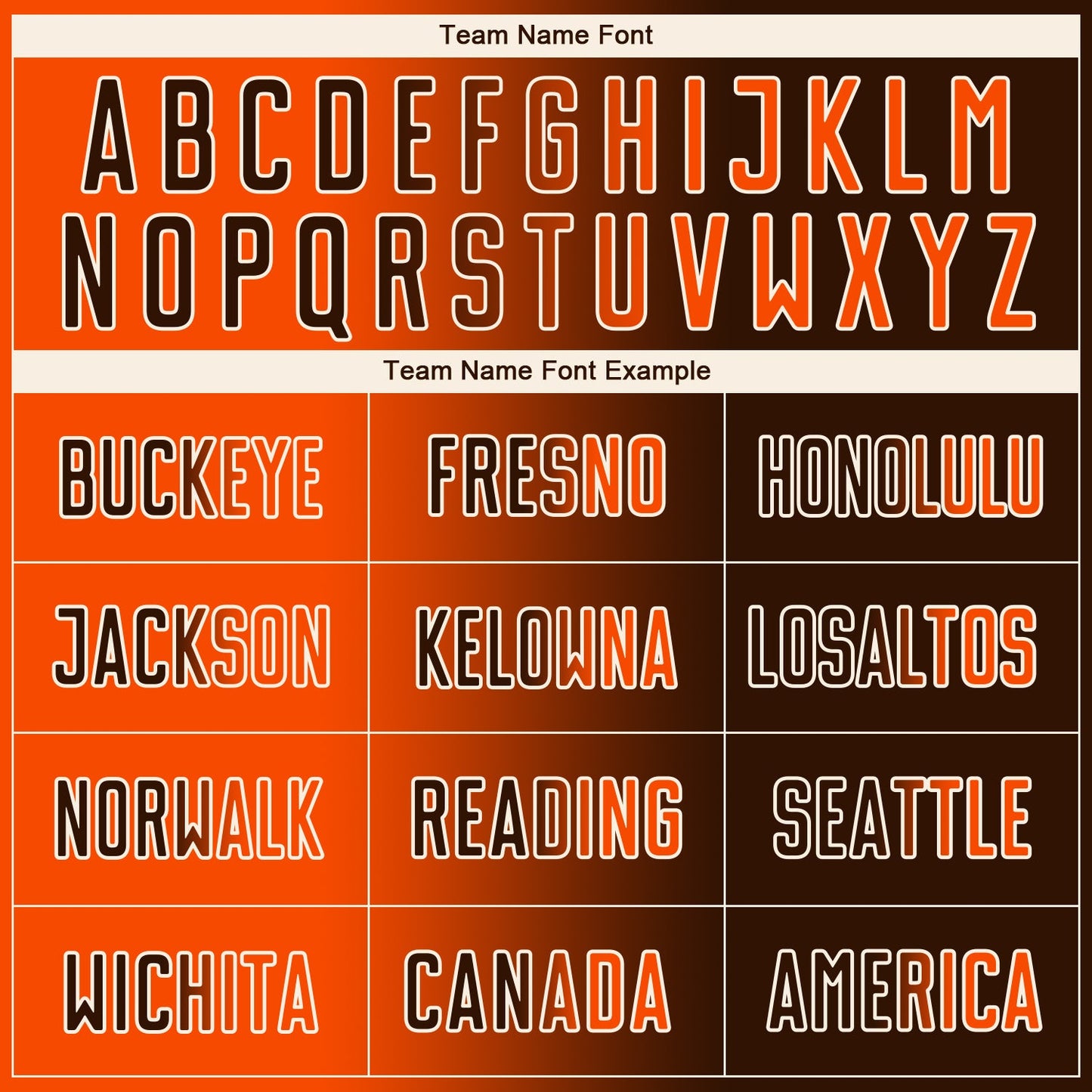 Custom Brown Orange-Cream Sublimation Gradient Fashion Soccer Uniform Jersey