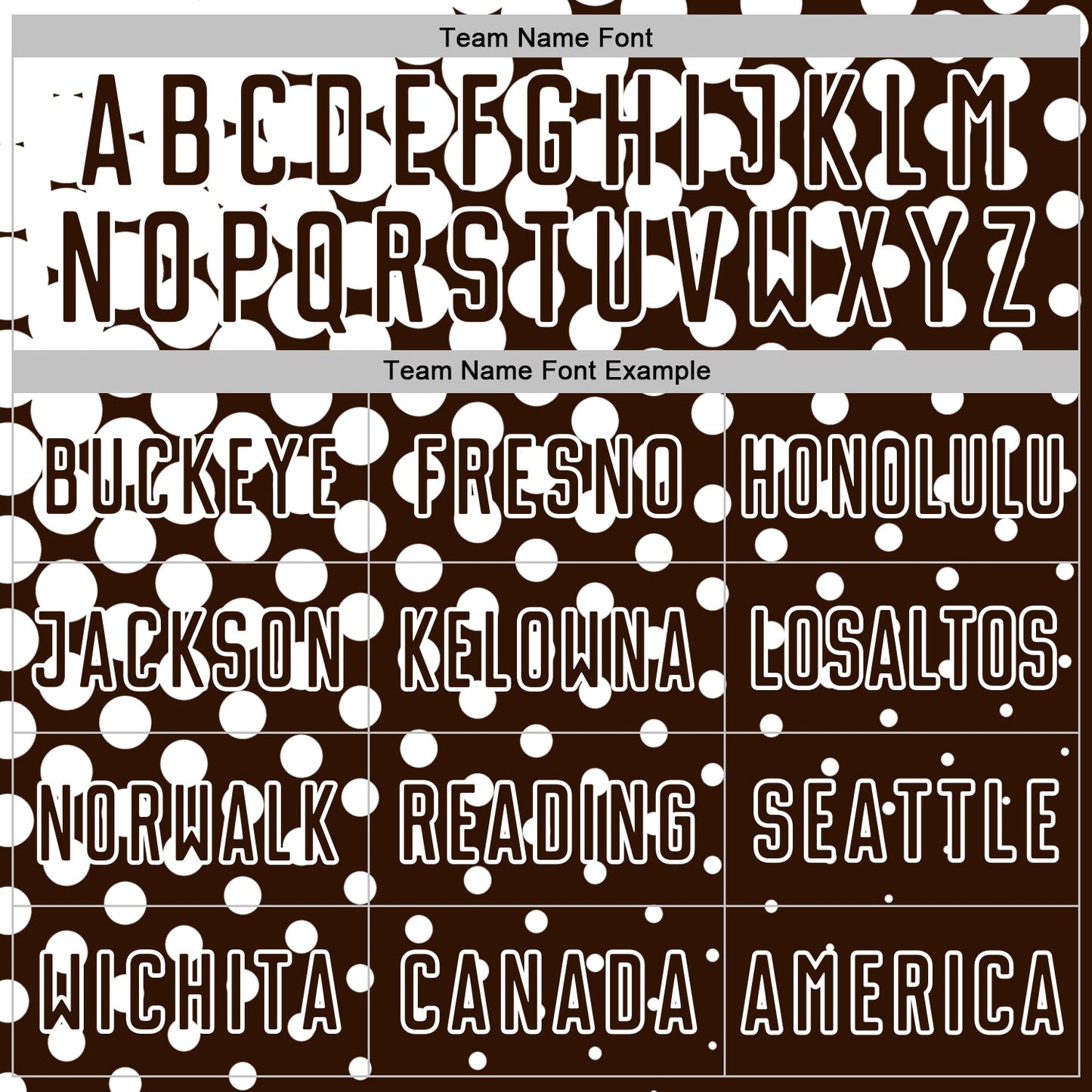 Custom Brown White Modern Polka Dot Sublimation Soccer Uniform Jersey