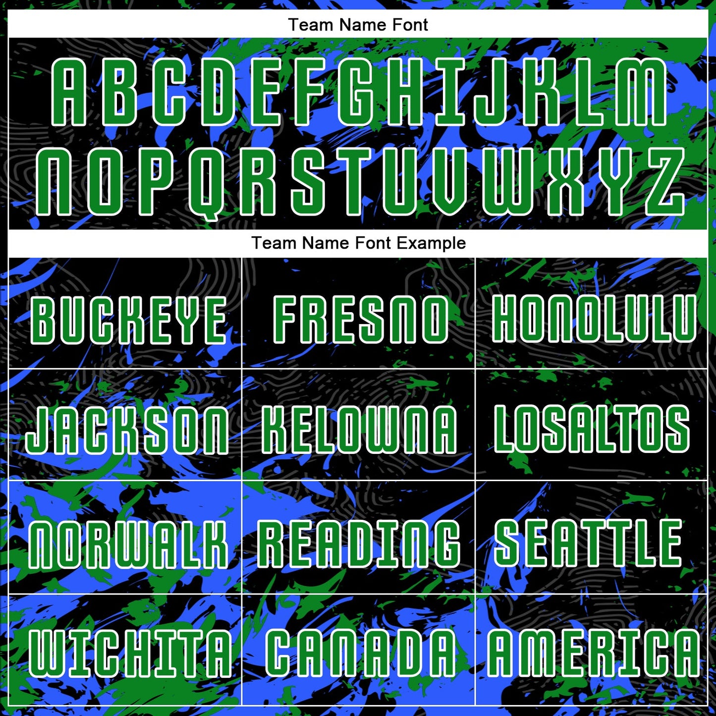 Custom Black Grass Green Royal-White Fluid Art Splash Sublimation Soccer Uniform Jersey