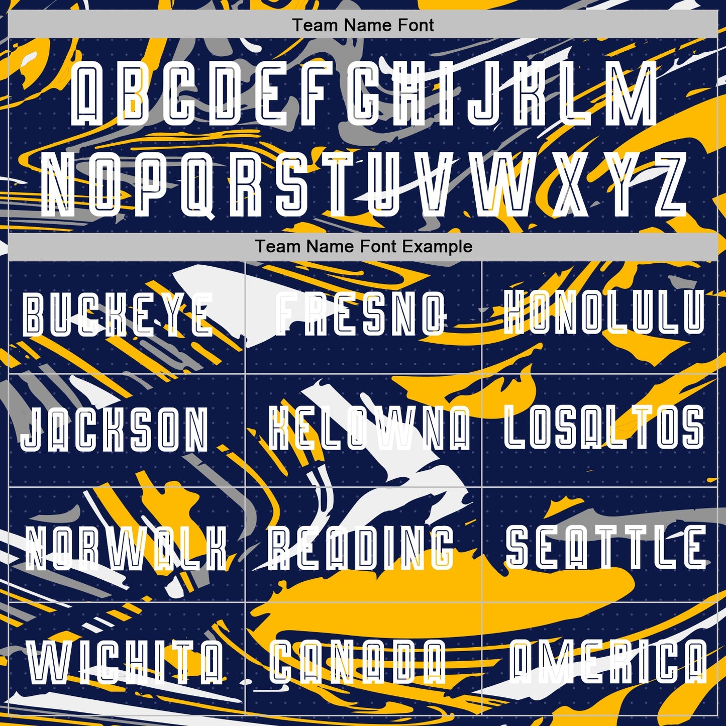 Custom Figure White Navy-Gold Fluid Art Splash Sublimation Soccer Uniform Jersey