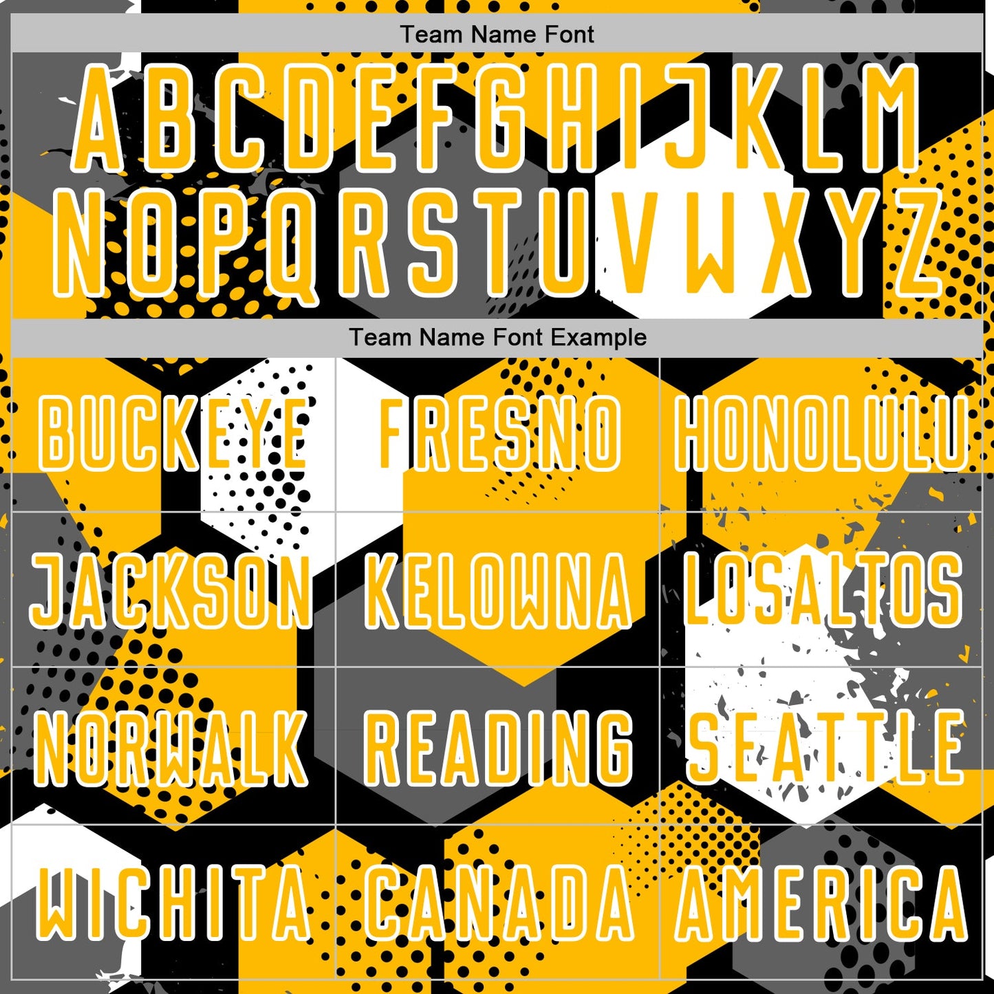 Custom Black Gold-White Geometric Shape Sublimation Soccer Uniform Jersey