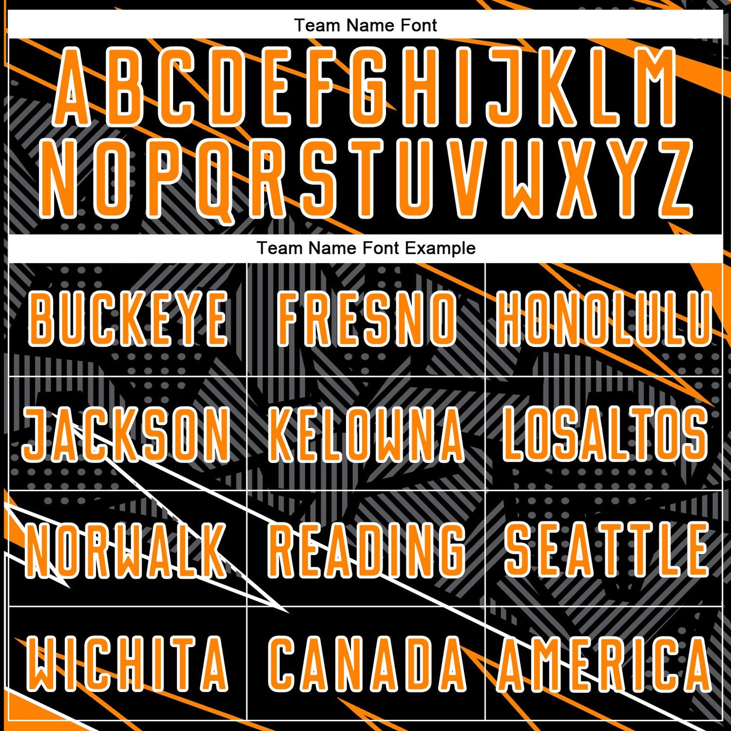 Custom Black Bay Orange-White Lines Sports Sublimation Soccer Uniform Jersey