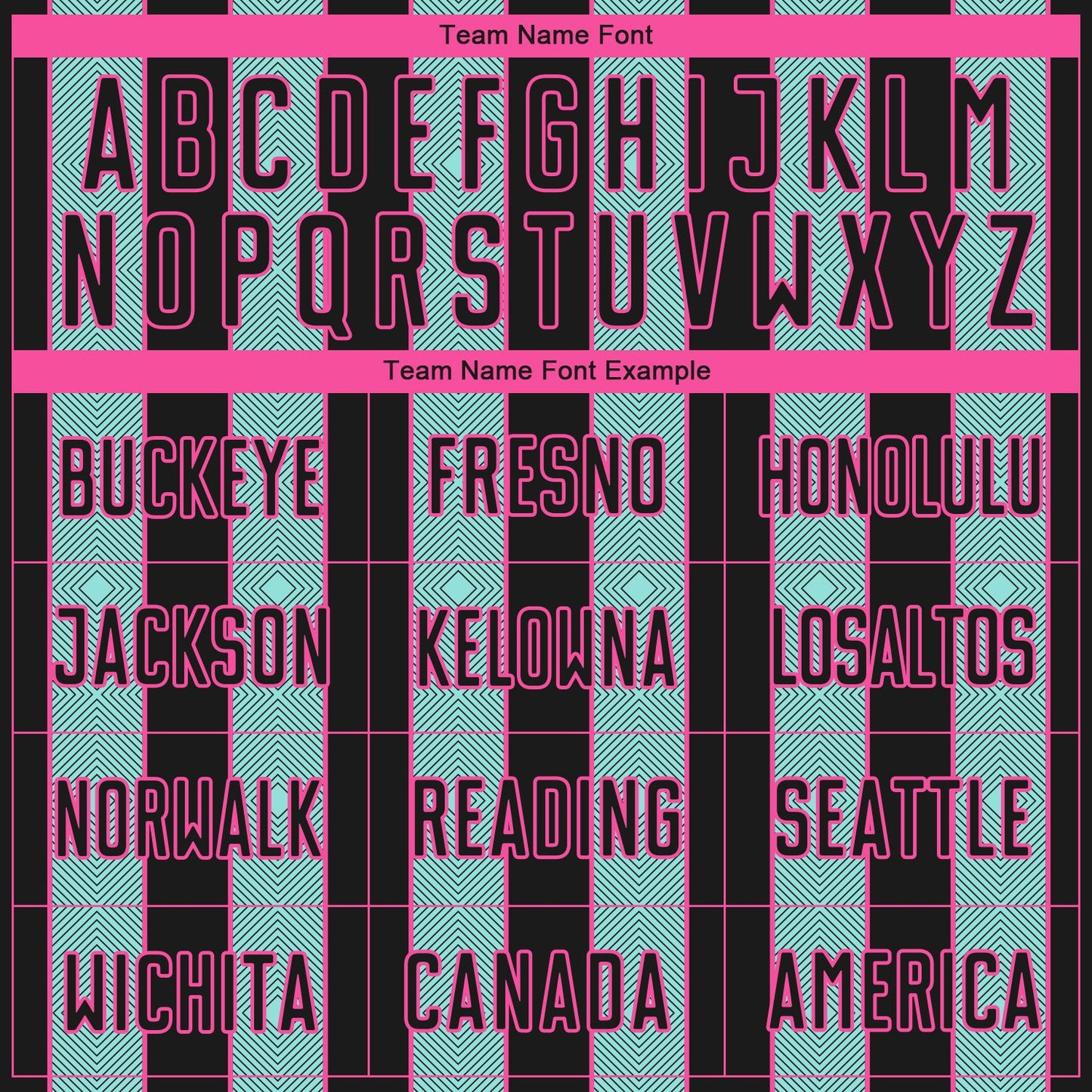 Custom Black Ice Blue-Pink Pinstripe Line Sports Sublimation Soccer Uniform Jersey