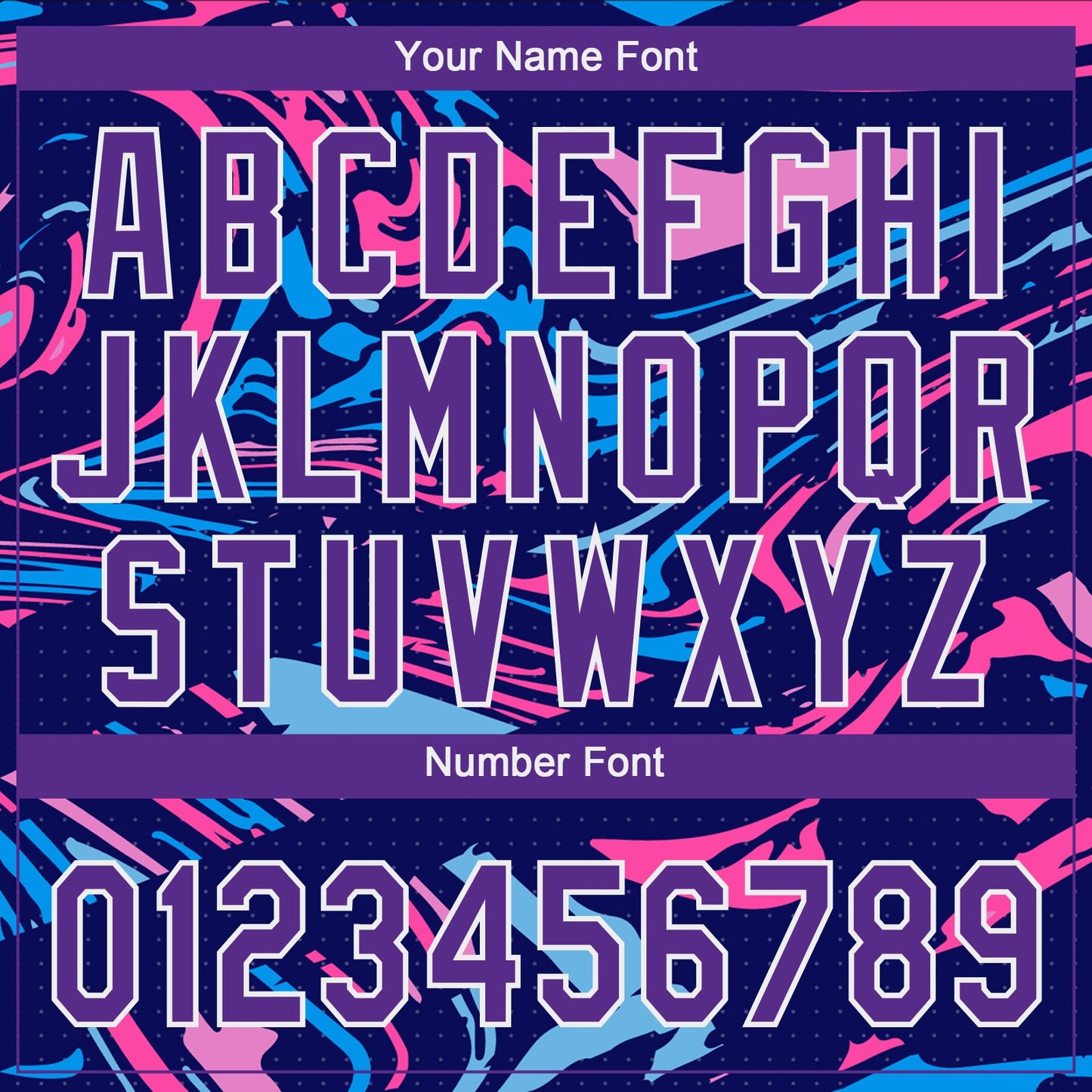 Custom Figure Purple Navy-Pink 3D Pattern Two-Button Unisex Softball Jersey