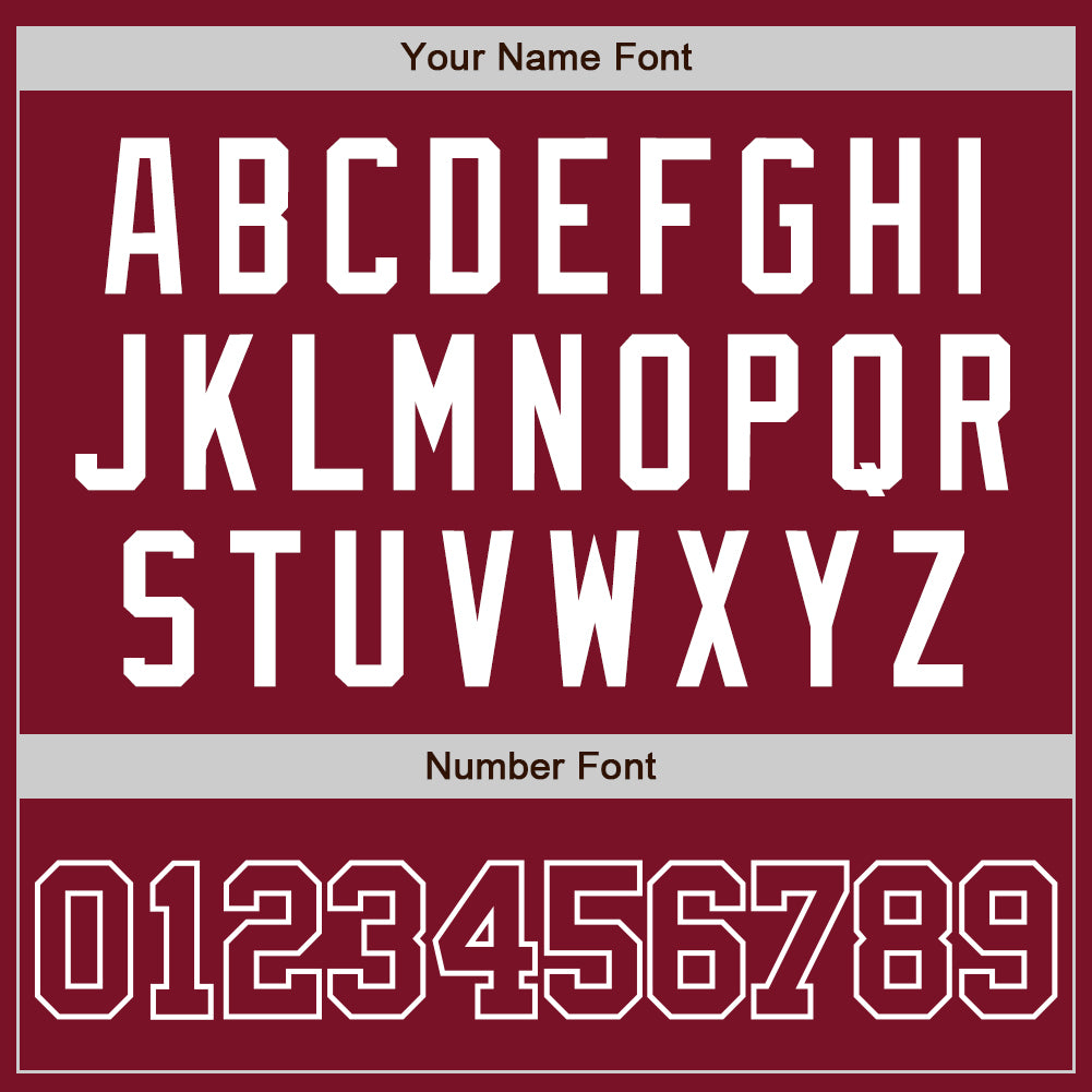 Custom Crimson White Two-Button Unisex Softball Jersey