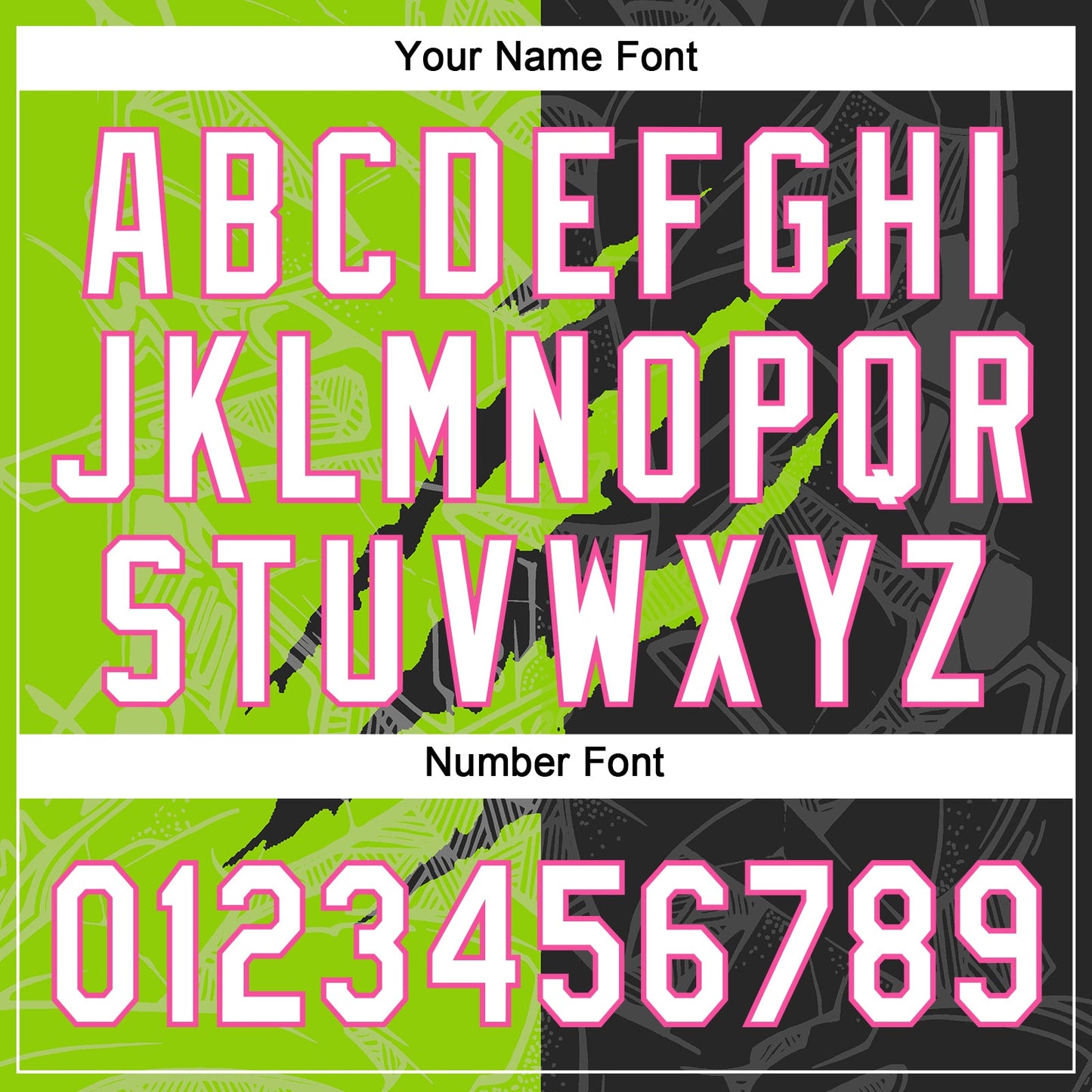 Custom Graffiti Pattern Black Neon Green-Pink 3D Two-Button Unisex Softball Jersey