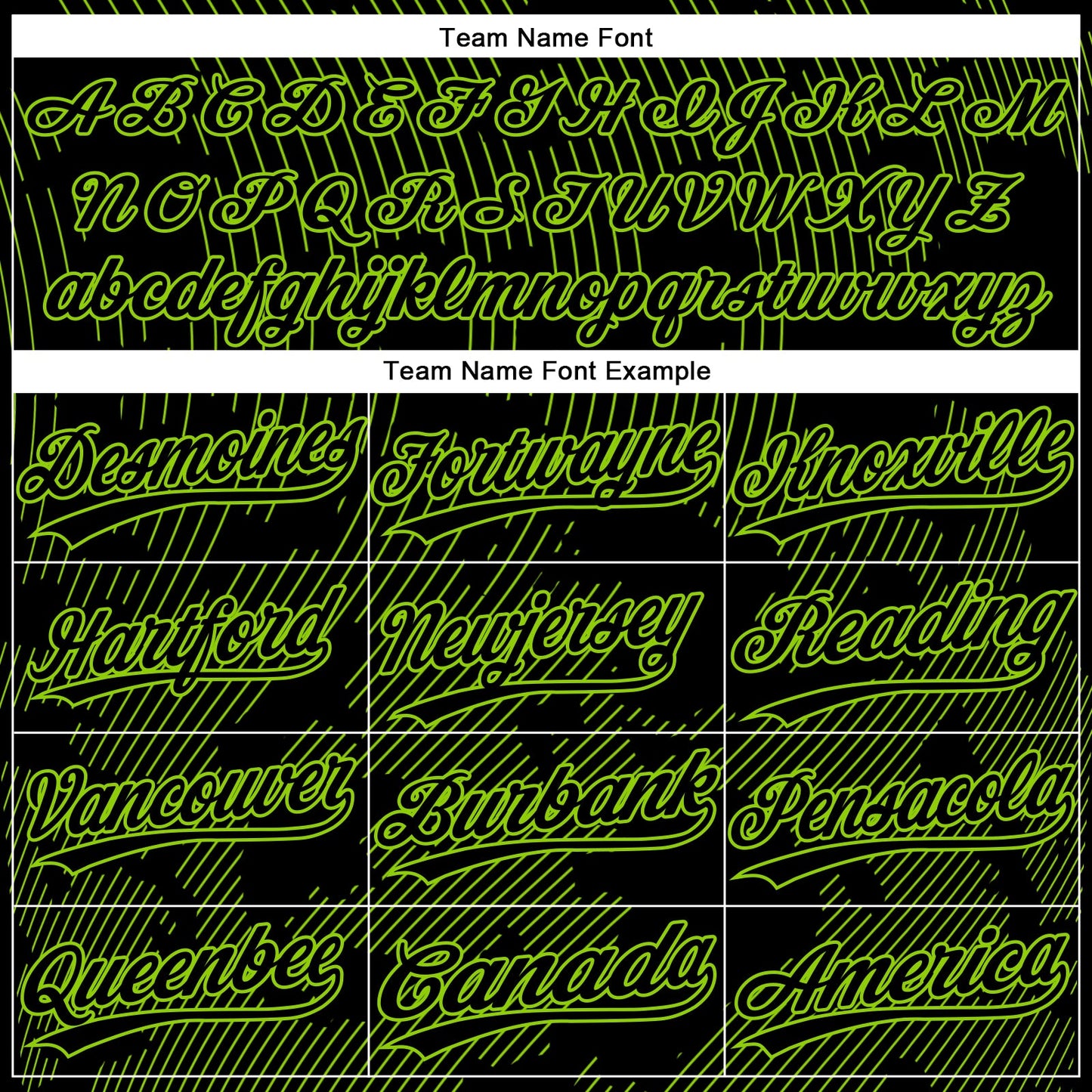 Custom Black Neon Green 3D Pattern Curve Lines Two-Button Unisex Softball Jersey