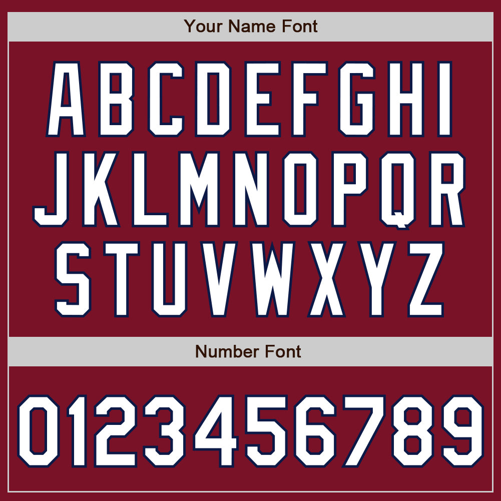 Custom Crimson Navy Pinstripe White Two-Button Unisex Softball Jersey