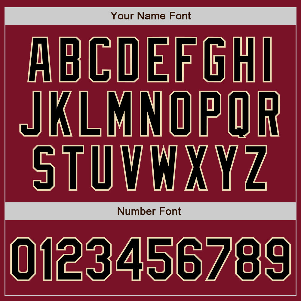 Custom Crimson Black Pinstripe Cream Two-Button Unisex Softball Jersey