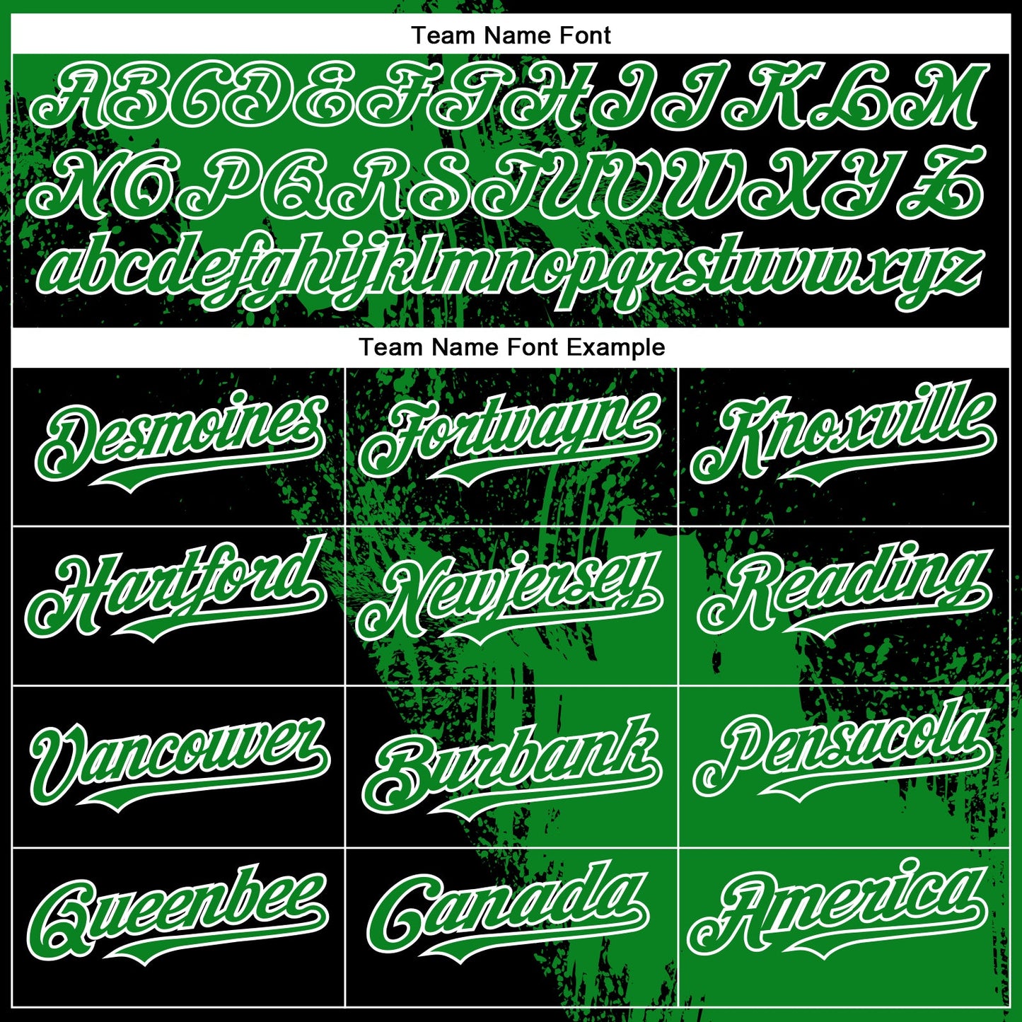 Custom Black Grass Green-White 3D Pattern Abstract Brush Stroke Two-Button Unisex Softball Jersey