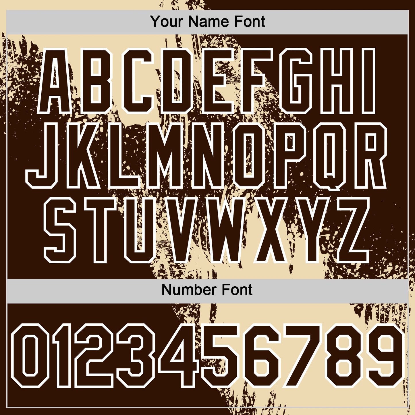 Custom Cream Brown-White 3D Pattern Abstract Brush Stroke Two-Button Unisex Softball Jersey