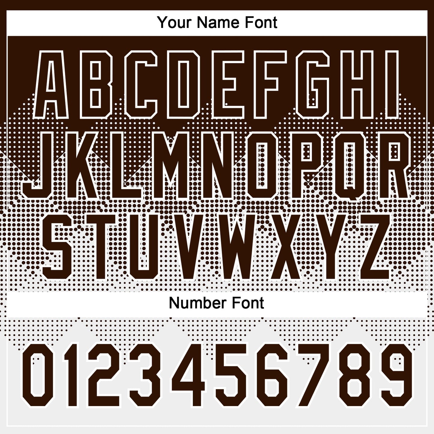 Custom Brown White 3D Gradient Square Shape Two-Button Unisex Softball Jersey