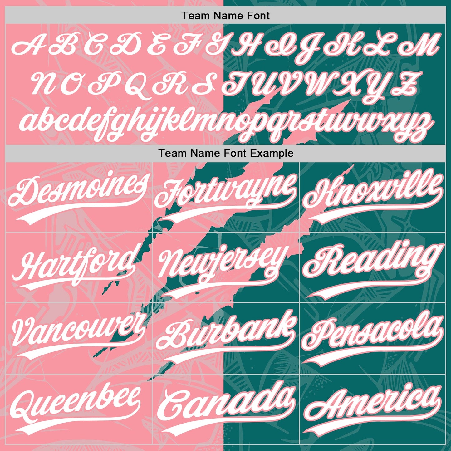 Custom Graffiti Pattern White Teal-Medium Pink 3D Scratch Two-Button Unisex Softball Jersey