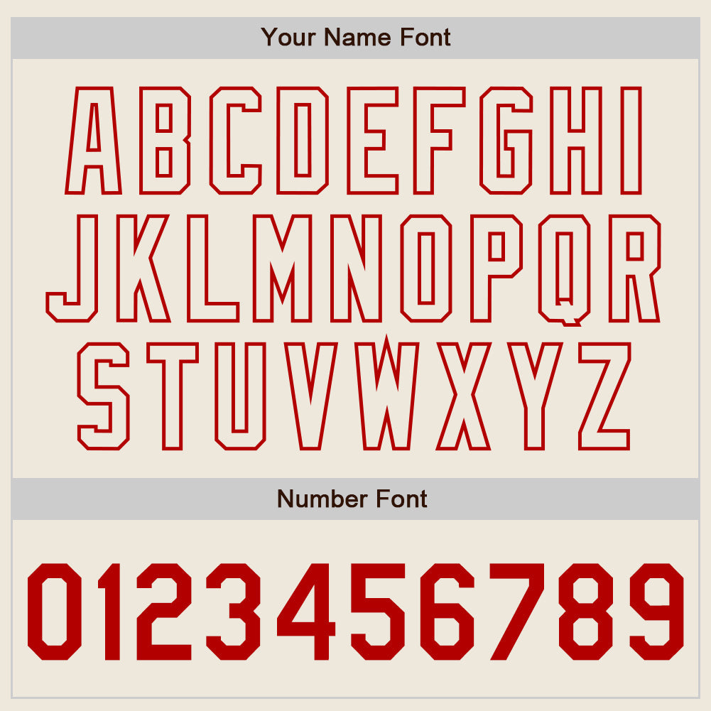 Custom Black Cream-Red Authentic Split Fashion Baseball Jersey