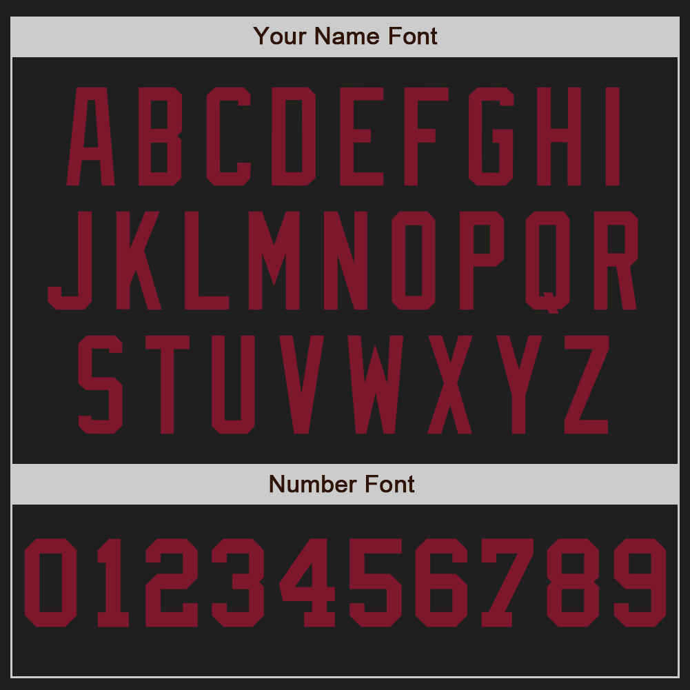 Custom Black Cream-Crimson Pinstripe Authentic Split Fashion Baseball Jersey