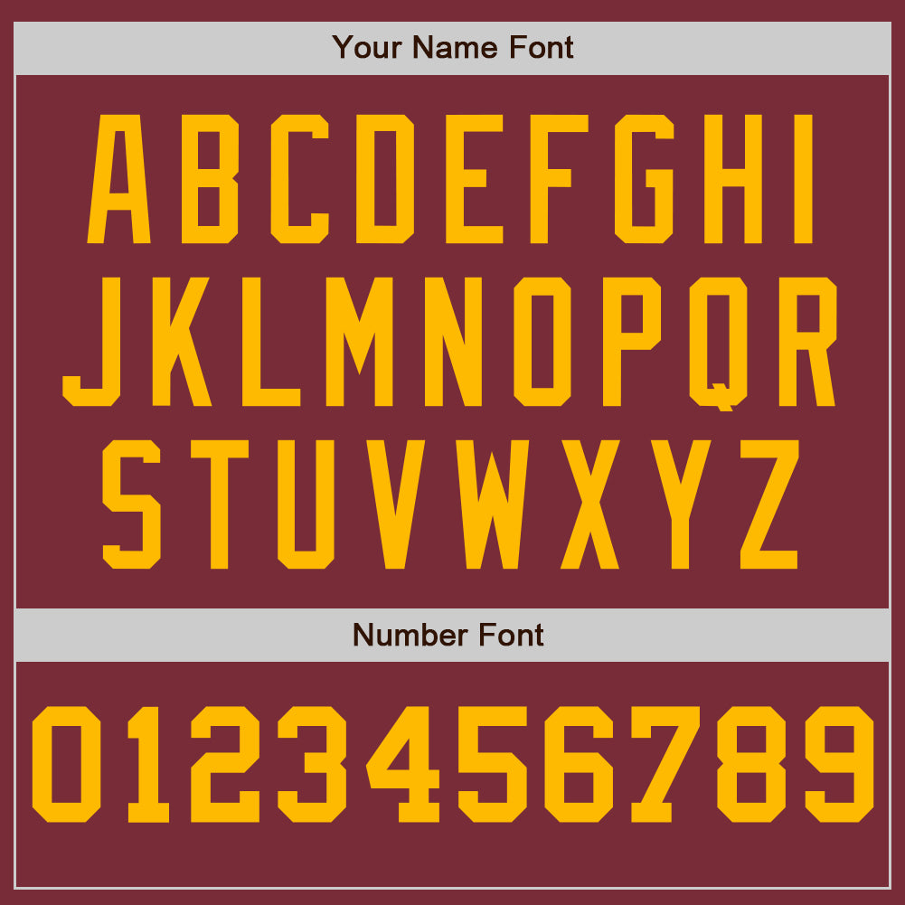 Custom Burgundy White-Gold Pinstripe Authentic Split Fashion Baseball Jersey