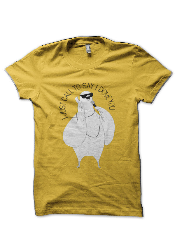 Dove singing Stevie Wonder | Animal Karaoke | Illustration T-Shirt