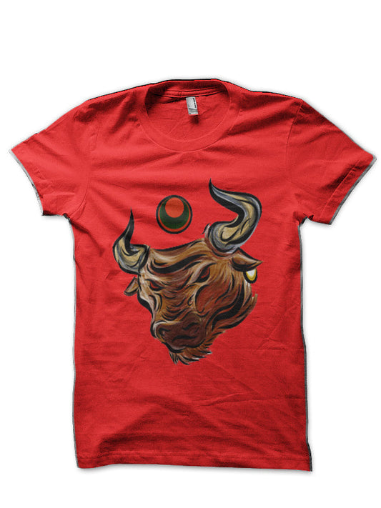 Bull Half Sleeve T-Shirt