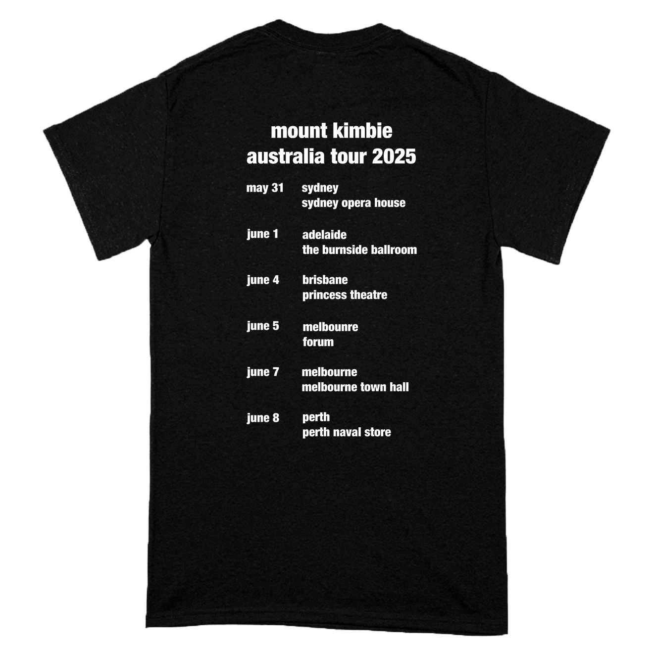 Aus Tour T-Shirt Style001