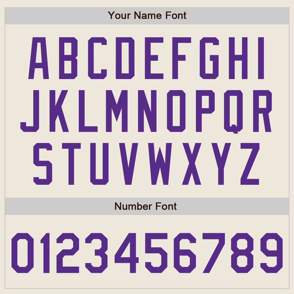 Custom Cream Purple Pinstripe Purple Authentic Two Tone Baseball Jersey