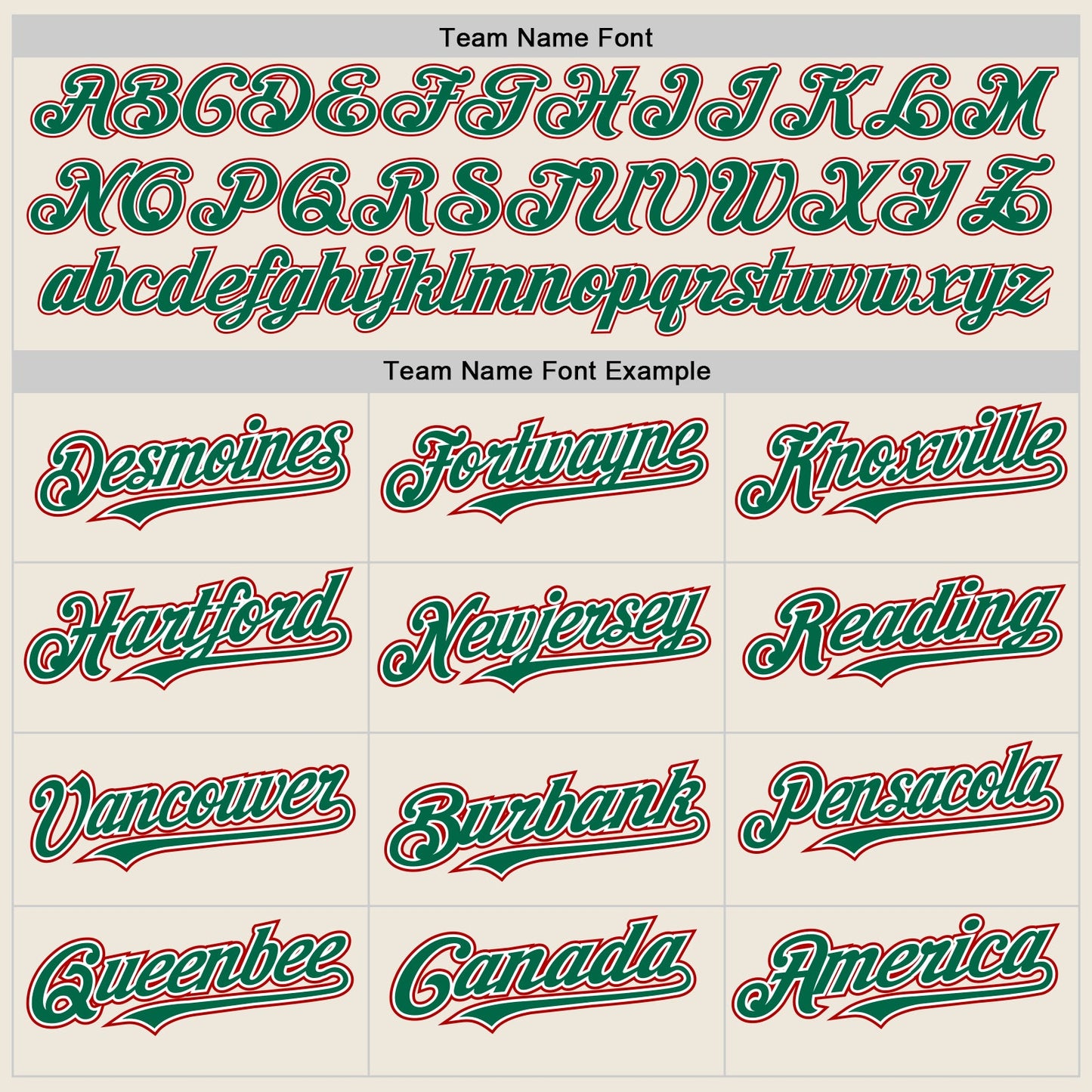 Custom Cream Kelly Green Pinstripe White-Red Authentic Two Tone Baseball Jersey