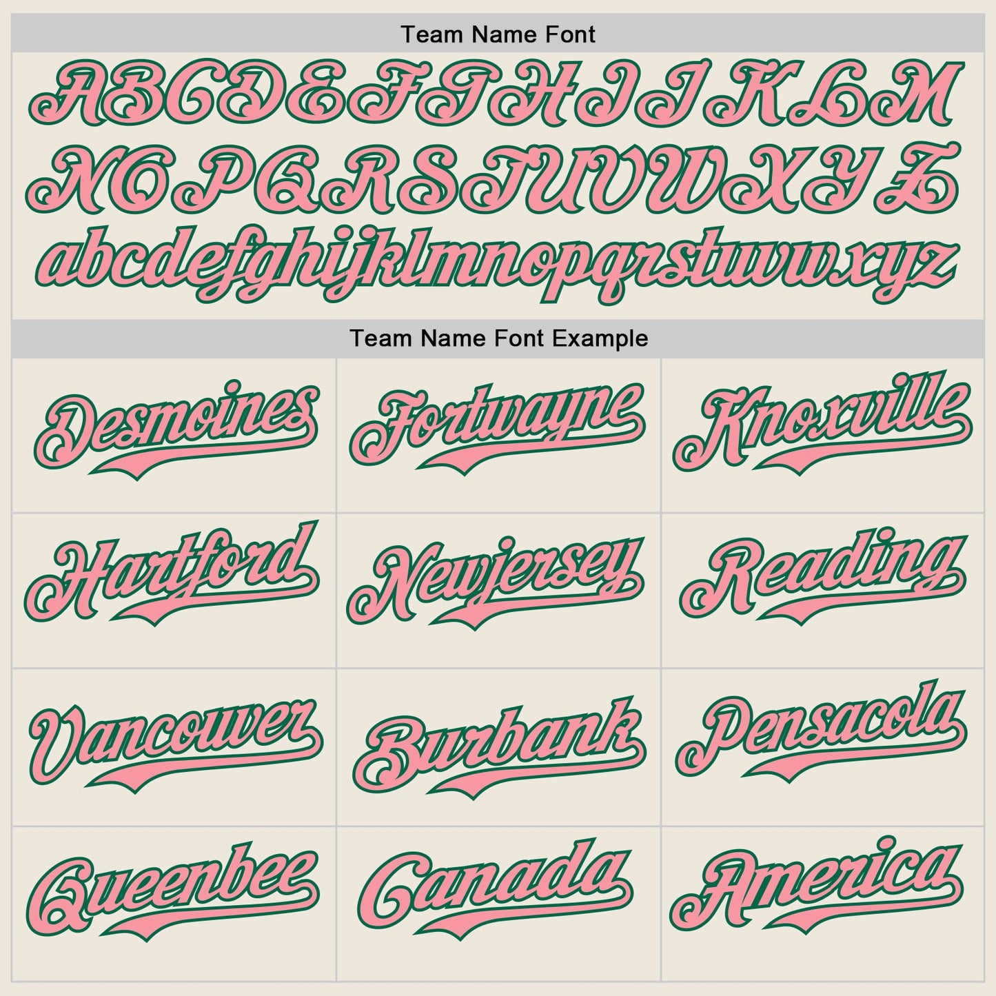 Custom Cream Kelly Green Pinstripe Medium Pink Authentic Two Tone Baseball Jersey