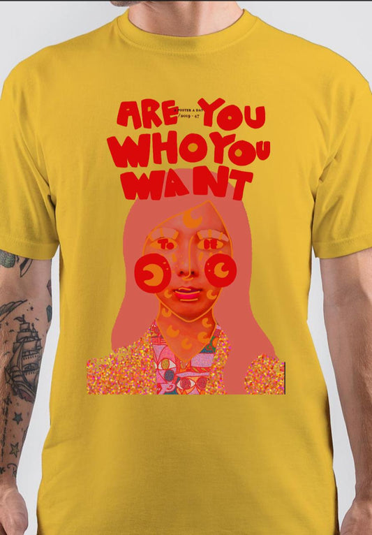 Foster The People- Are You Who You Want yellow T-Shirt