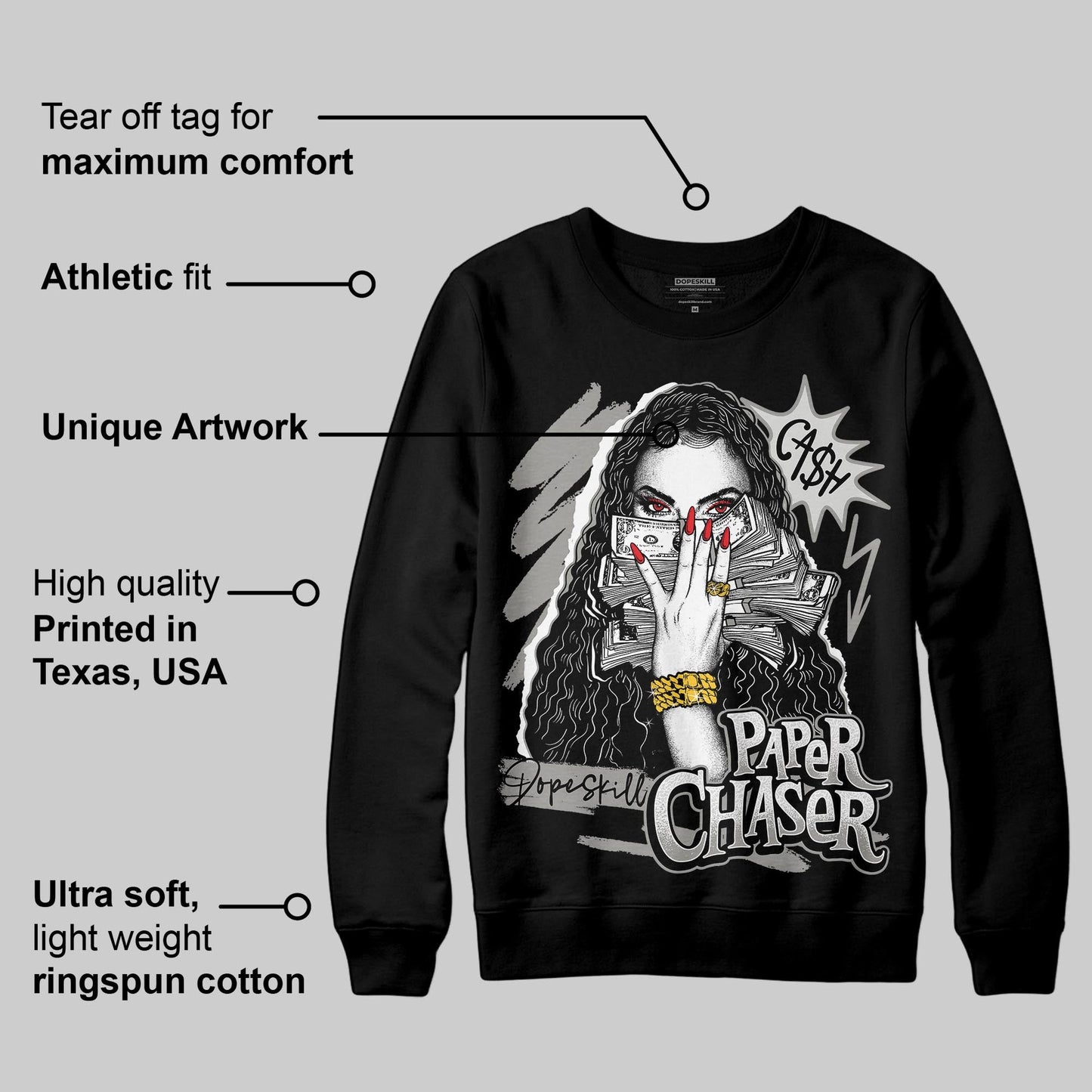 Pure Money 3s DopeSkill Sweatshirt NPC Graphic