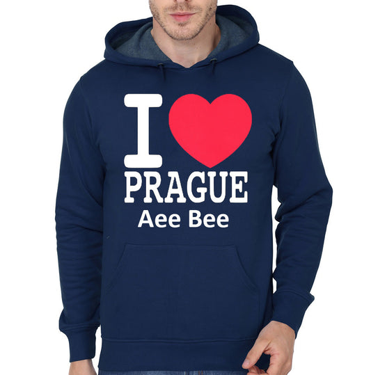 I Love Prague Black Hoodie