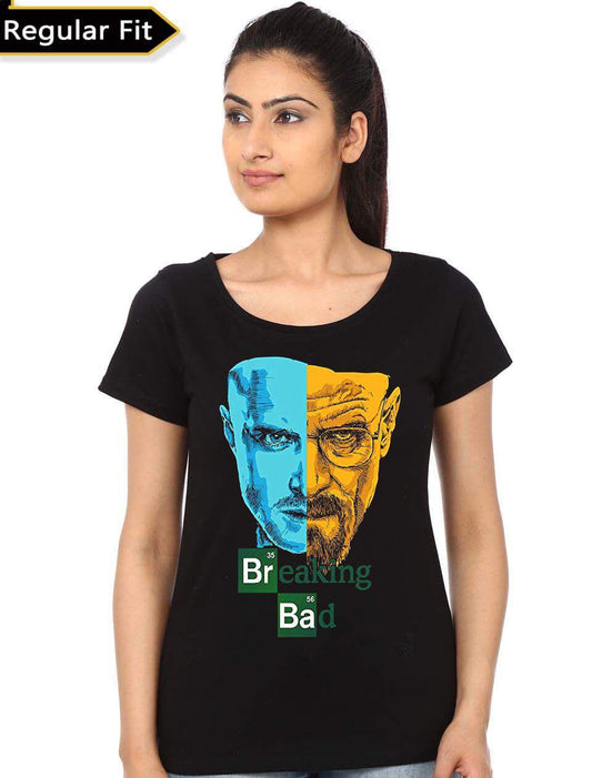 Breaking Bad Half sleeve Girls T-Shirt Style001