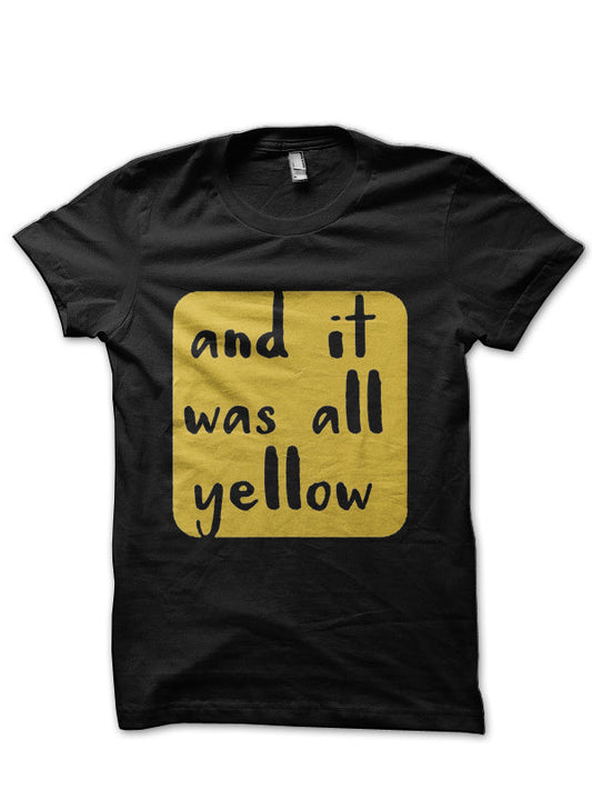 Coldplay Lyrics Black T-Shirt Style002