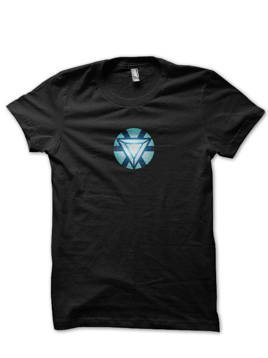 Ironman Arc Reactor Black T-Shirt