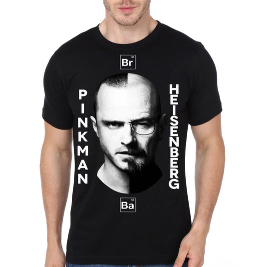 Breaking Bad â€“ Heisenberg and Pinkman Black T-Shirt