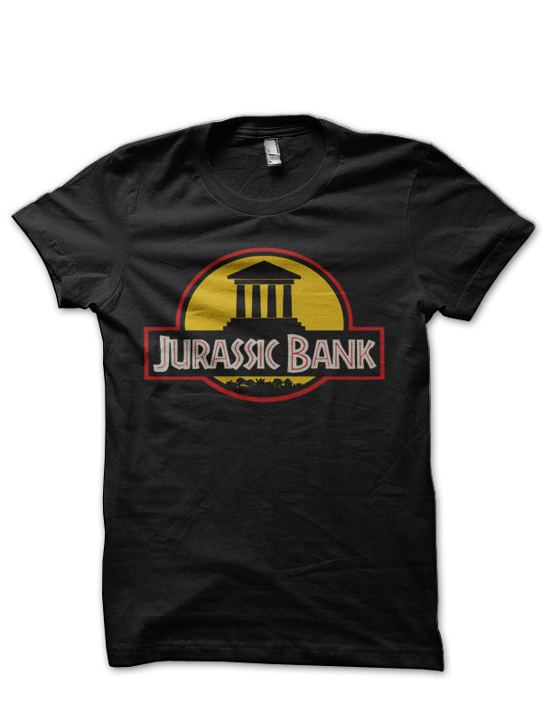 Jurassic Bank Black T-Shirt