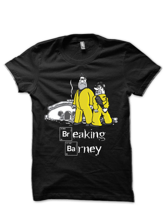 Breaking Barney Black T-Shirt