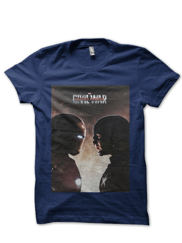 Civil War Navy Blue Tee Style003